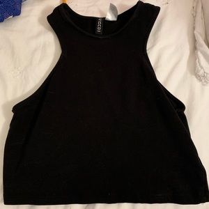 H&M black crop top